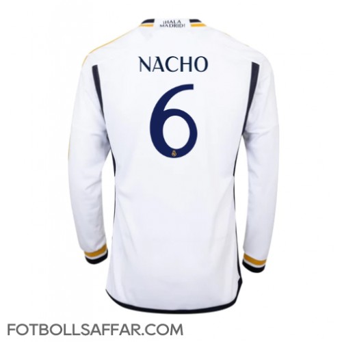 Real Madrid Nacho #6 Hemmatröja 2023-24 Långärmad